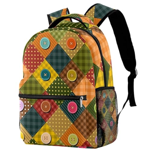 Sac à dos ordinateur portable 29.4x20x40cm avec boutons et compartiments renforcés
