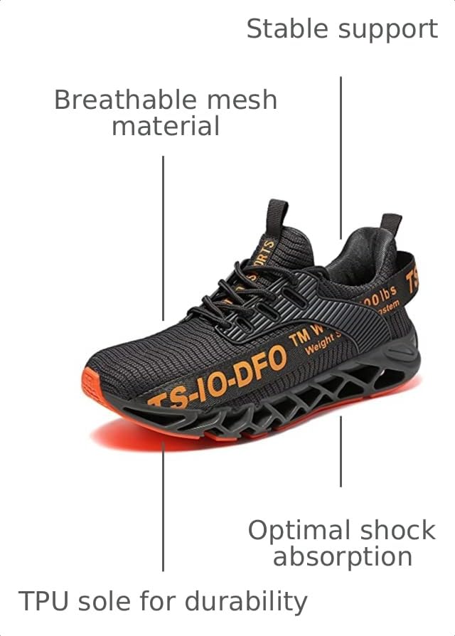 Image of TSIODFO Men's Running Walking Fashion Sneakers