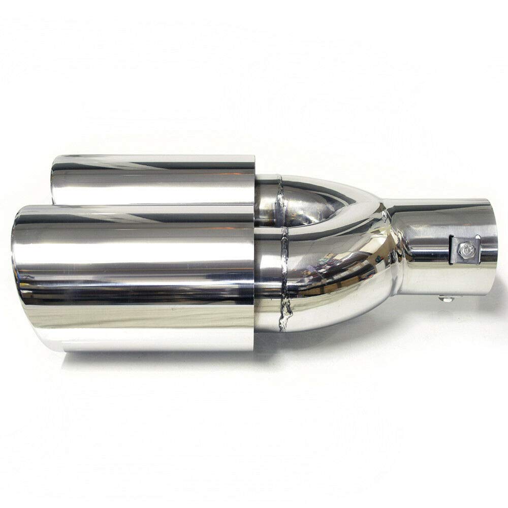 Terminale Di Scappamento Universale In Acciaio Inox - Cromato, Fino A 57mm, Per Auto - Foto 14