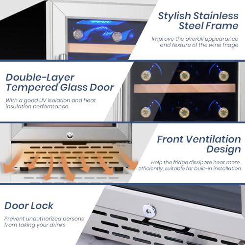 Stainless Steel Wine Cooler Refrigerator