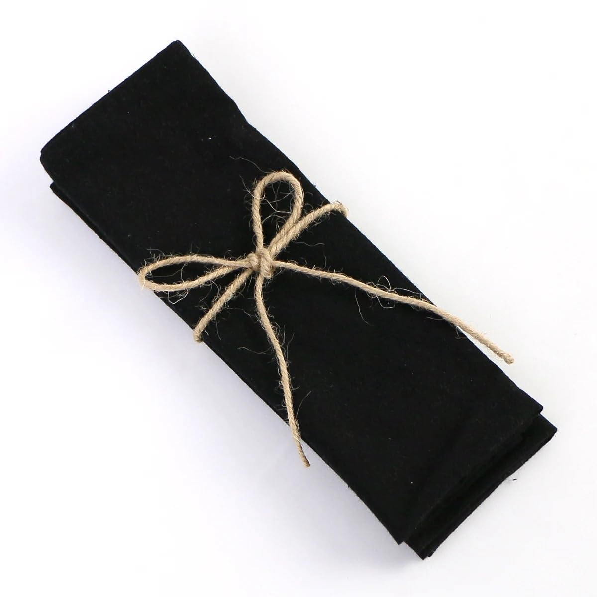 cloth napkins, 6PCS 40X40CM,Dinner Table Serviettes Reusable For Weddings Parties Restaurant(Black)