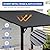 SUNSITT 8’ x 10’ Gazebo, Outdoor Lean to Gazebo Pergola w/Drainage Holes, Wall-Mounted Gazebo with Hard Top Metal Awnings for Patio Backyard Deck, Dark Grey