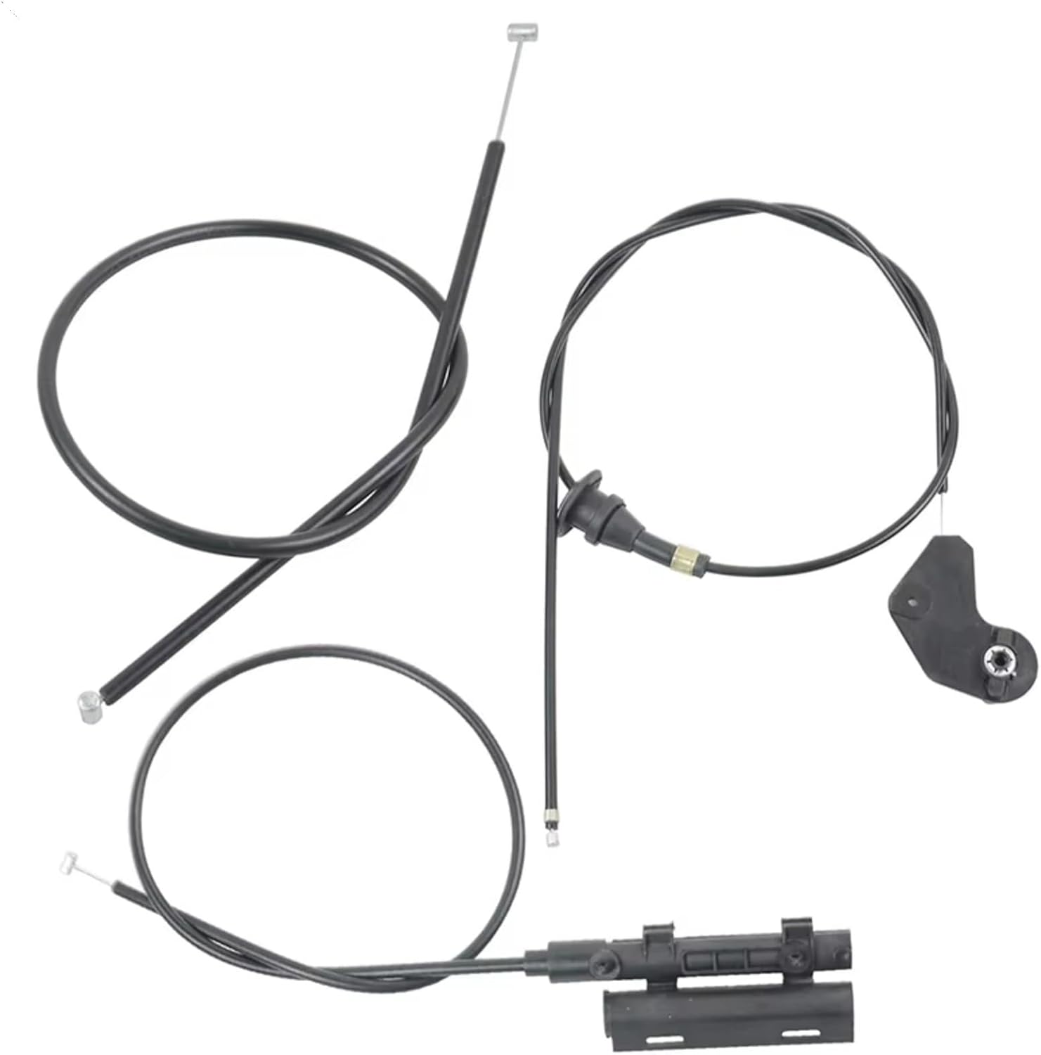 Bonnet Release Handle Replacement for For E39 525I 530I 3PCS Car Engine Bowden Hood Release Cable Wire 51238176595 51238190754