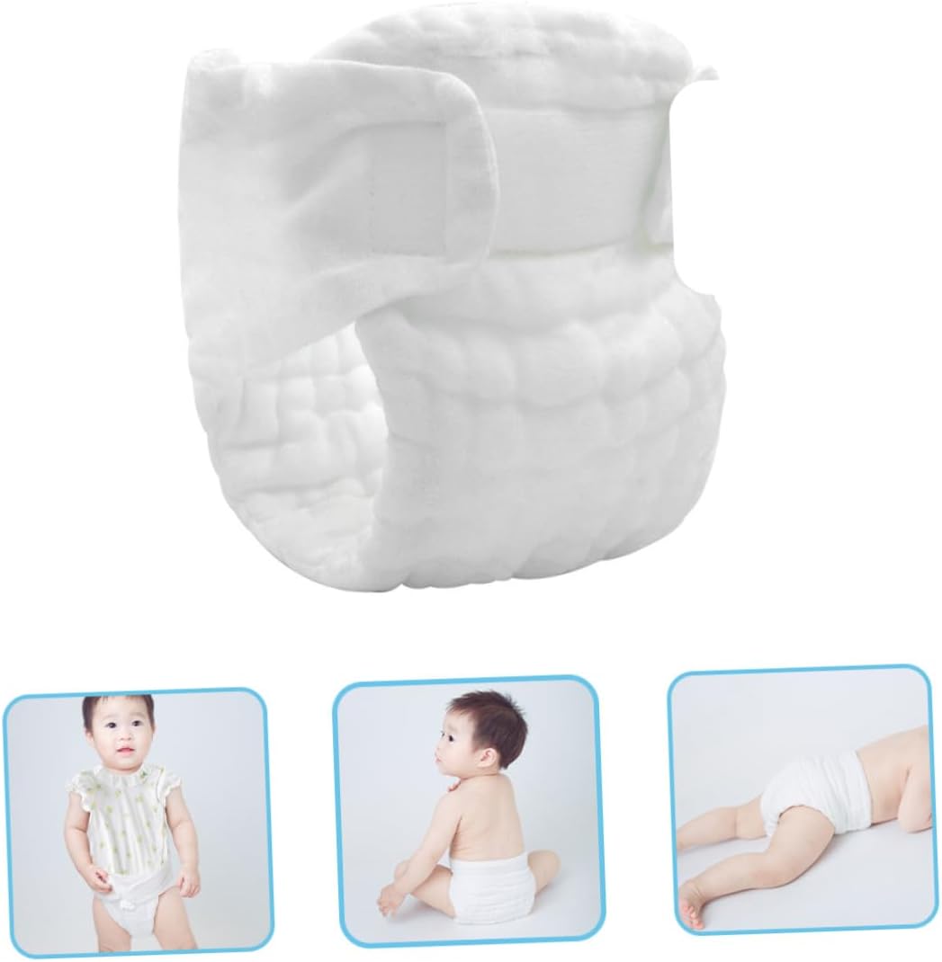 5Pcs Washable Cloth Diapers for Newborns Reusable Breathable Leak Resistant Design for Keep Clean and Dry