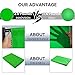 10x10FT Photography Chromakey Green Screen Backdrop, Soft Pure GreenScreen Sheet Virtual Background for Zoom, Cotton Cloth Fabric Curtain with 8 Spring Clamps for Photo Shoot Studio Video Gaming