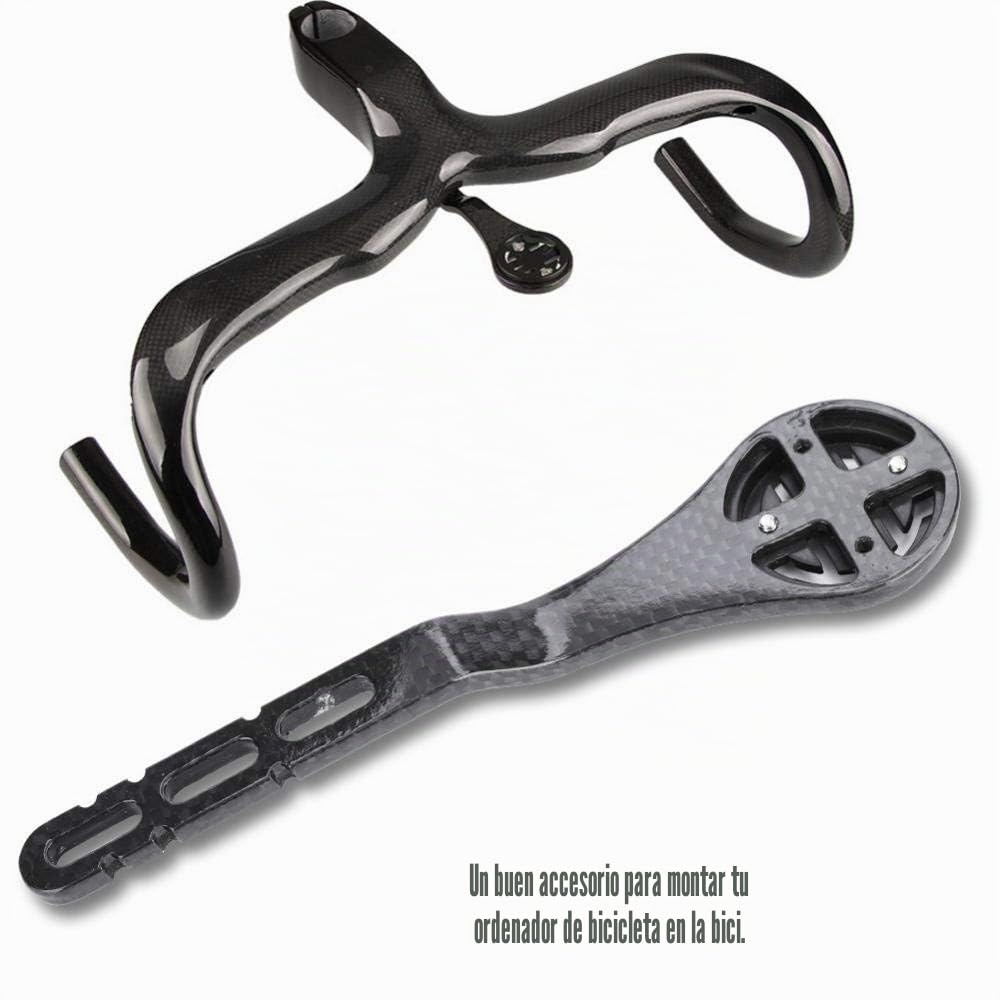 Soporte para computadora de bicicleta, bicicleta de carretera ligera integrada GPS Soporte para montaje de barra de manija para computadora para Garmin Bryton Base Soporte de montaje de computadora en