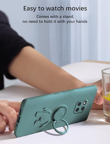 Miniatura 7 de Funda compatible con Huawei Mate 20 Pro con soporte creativo de patrón de astronauta verde, funda para teléfono Huawei Mate 20 Pro con soporte de