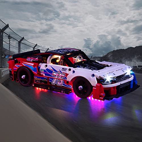 BrickBling LED Light Compatible with Lego Technic Nascar Next Gen Chevrolet Camaro ZL1 42153 Model Car, Creative Lighting Kit Compatible with Lego 42153 Racing Vehicle-Lights Only, No Model