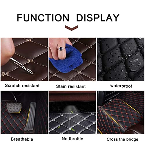Tapis de sol en cuir pour Range Rover Evoque protégeant le plancher par tous temps