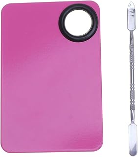 FOMIYES 1 Set Makeup Pallet Nail Palette Stainless Steel Tray Manicure Art Mixing Tool Nail Mixing Professional Palettes Manicure Color Tray Nail Art Palette Cosmetic Gel Make up Makeup