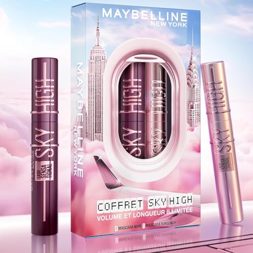 Maybelline New York Coffret 2 Mascara Volume & Longueur Sky High Teinte : Very & Burgundy Haze 7 2 ml - vue 2