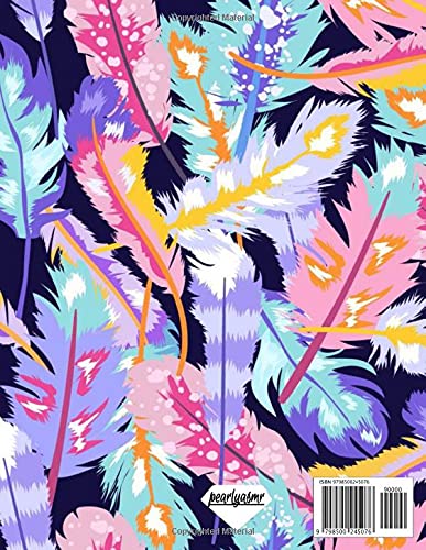 Miniatura 2 de Notebook Gym Chalk Crushers -Composition Notebook - College Ruled 110 Pages - Large 8.5 x 11 -Paperback- Colorful Feathers