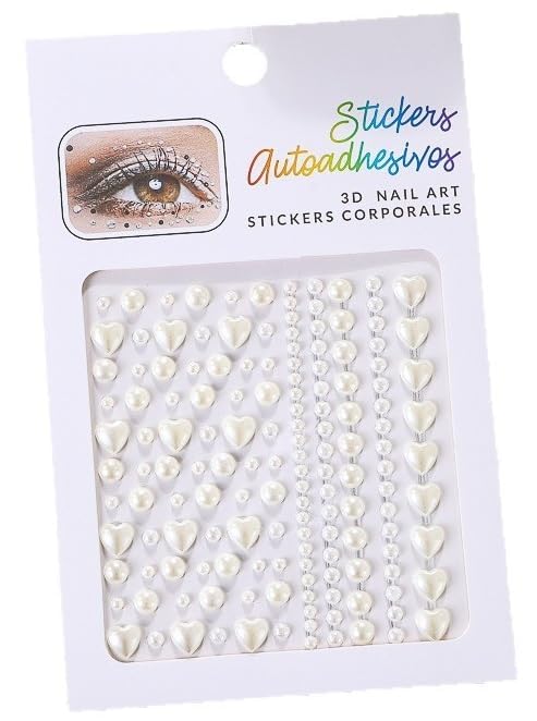 Face Gems Rhinestones Pearl Stickers Kit for Makeup with Tweezer, Self-Adhesive Glitter Color Festival Face Jewels Hair Gems Sticker for Crafts, Nail Art, Clothes Making-image-36