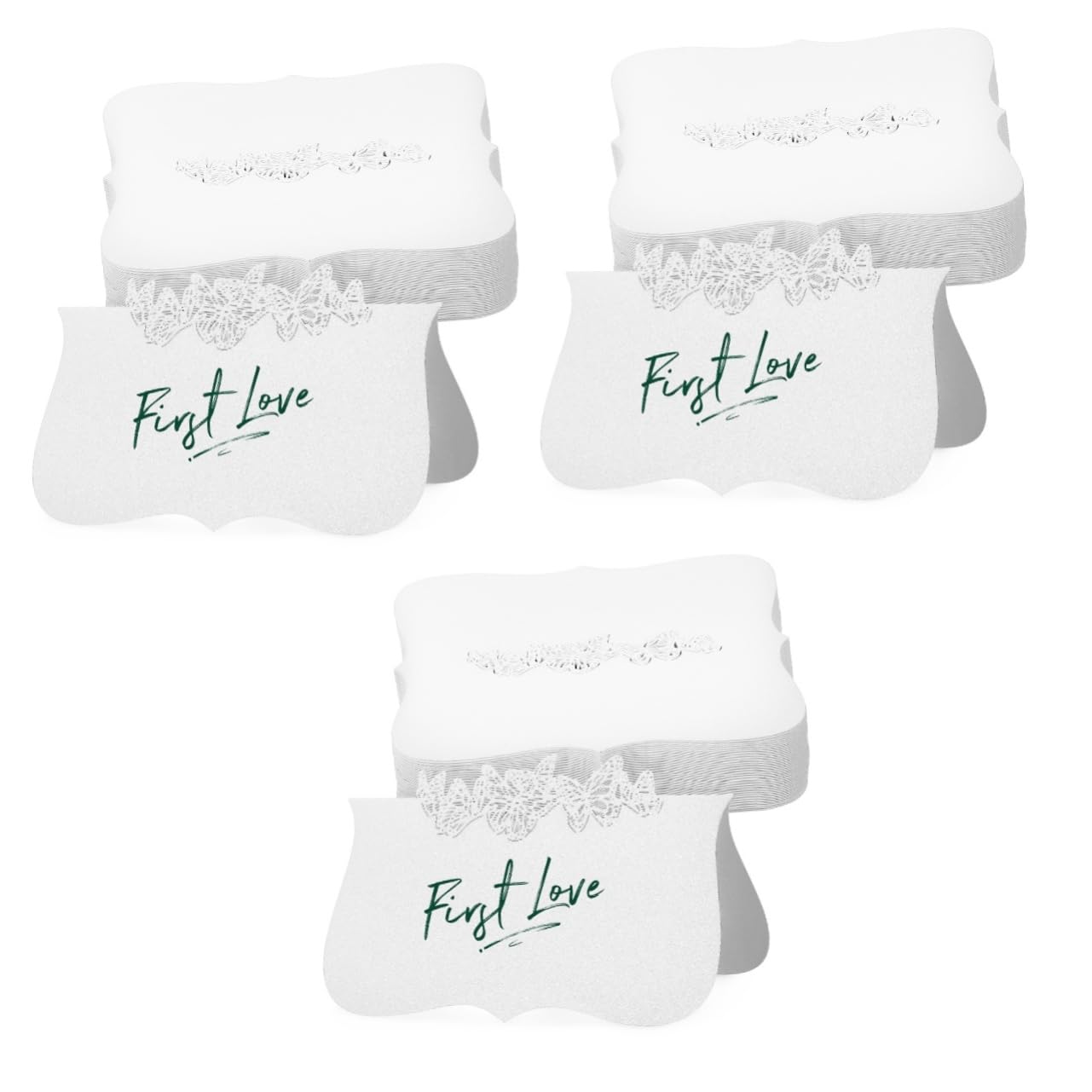 ABOOFAN 150stücke Platzkarten Hochzeit Faltkarten Für Tischdekoration Elegantes Design Für Hochzeiten Geburtstagsfeiern Und Jubiläen Einfach Zu Beschriften Praktisch Und Platzsparend