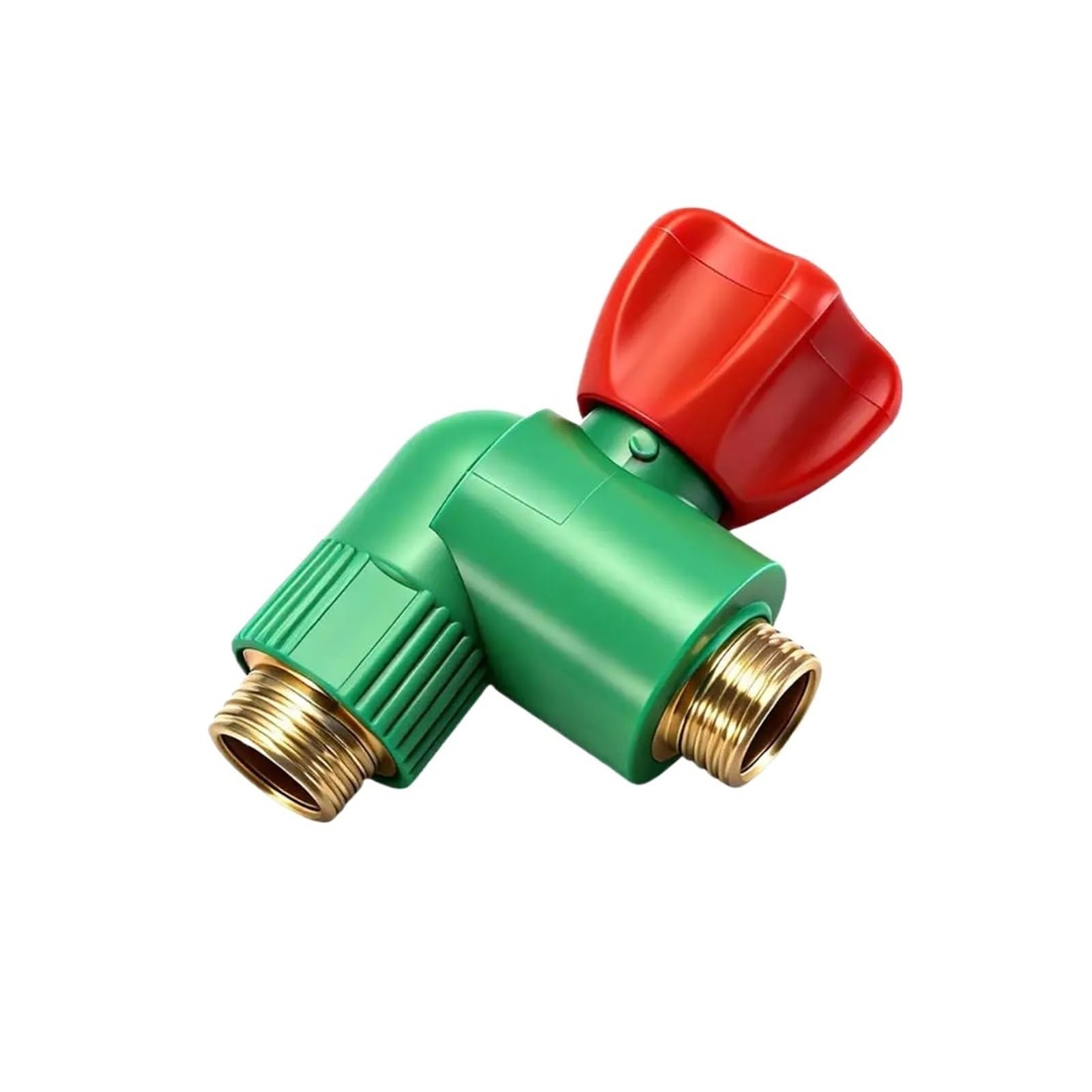 Bvhisehp 4 Points 4/6 Points Copper Angle Stop Valve Leak Proof Water Switch Valve For Bathroom Toilet Washing Machine(4 Points)