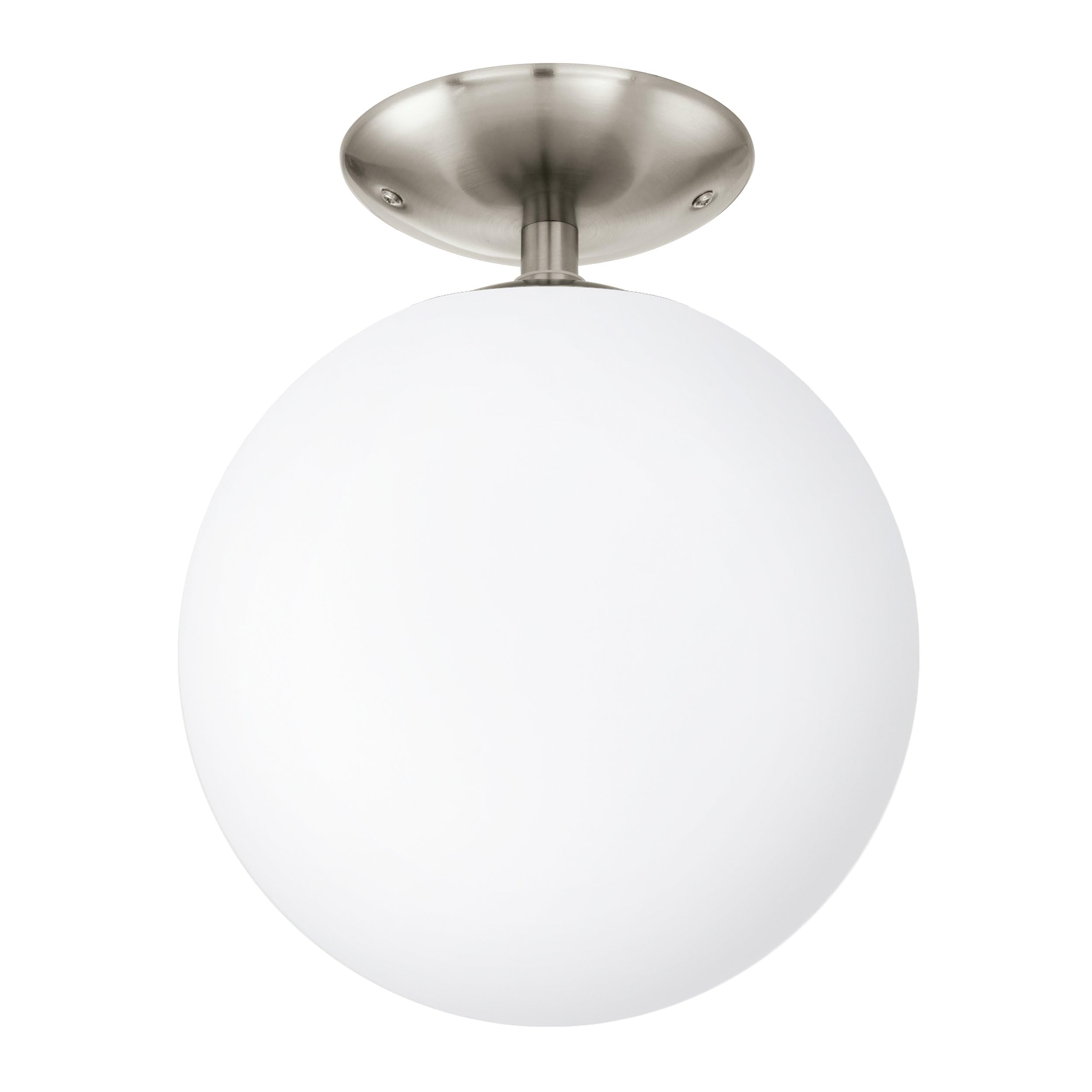 EGLO Deckenlampe Rondo, runde Deckenleuchte, Deckenbeleuchtung Glaskugel
