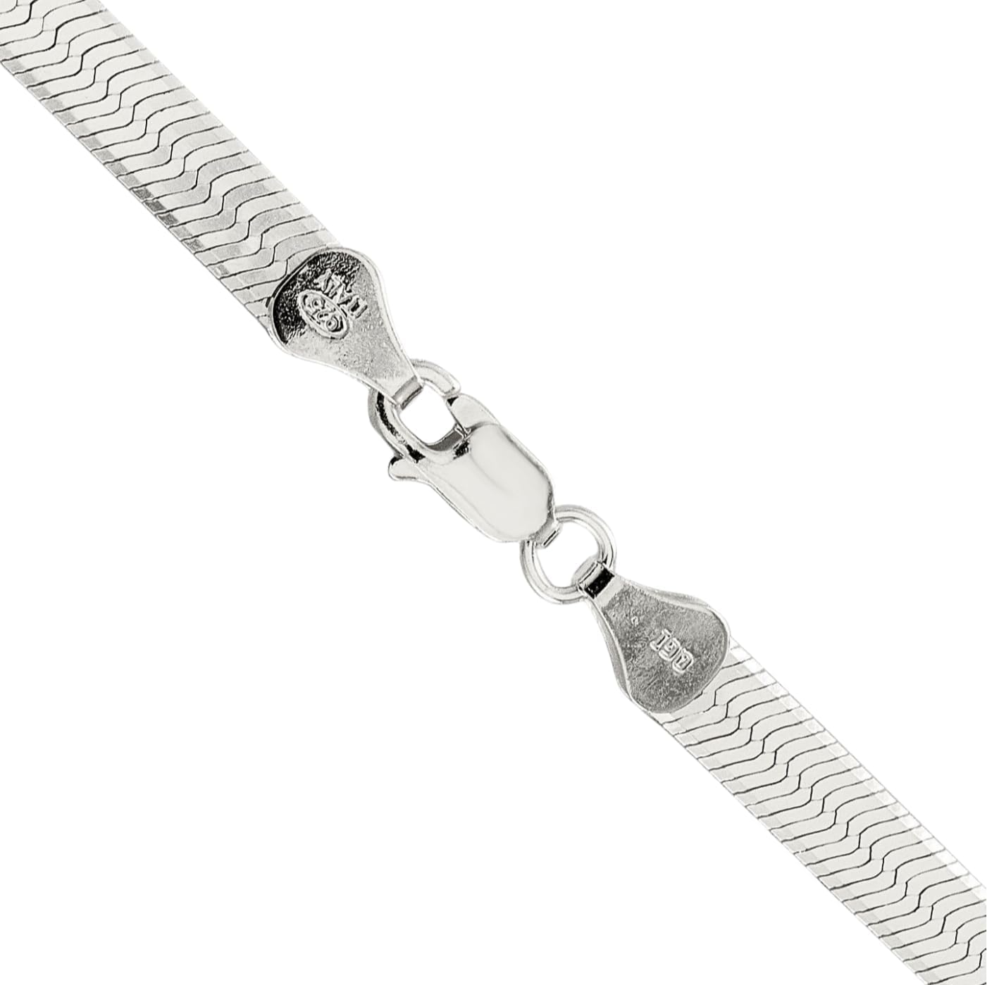 IceCarats 925 Sterling Silver 5.25mm Thick Herringbone Chain Bracelet Polished