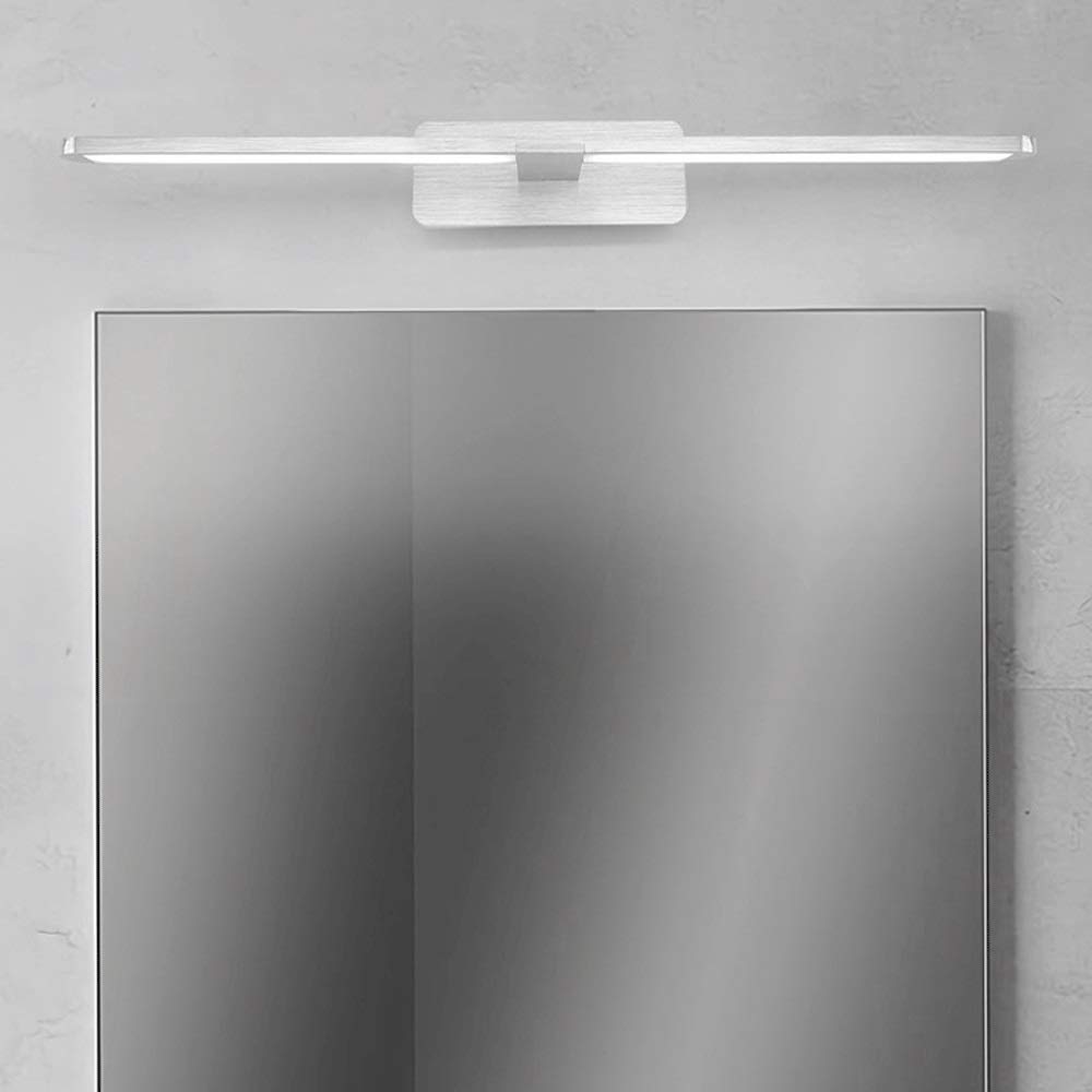 8 W LED-Spiegelleuchte, Aluminium, Badezimmerspiegel-Frontleuchte, Moderne Beleuchtung, Wandlaterne für Spiegel, Schranklampe, Waschraum, Make-up-Spiegellampe, 6000 K [Energieklasse A+]