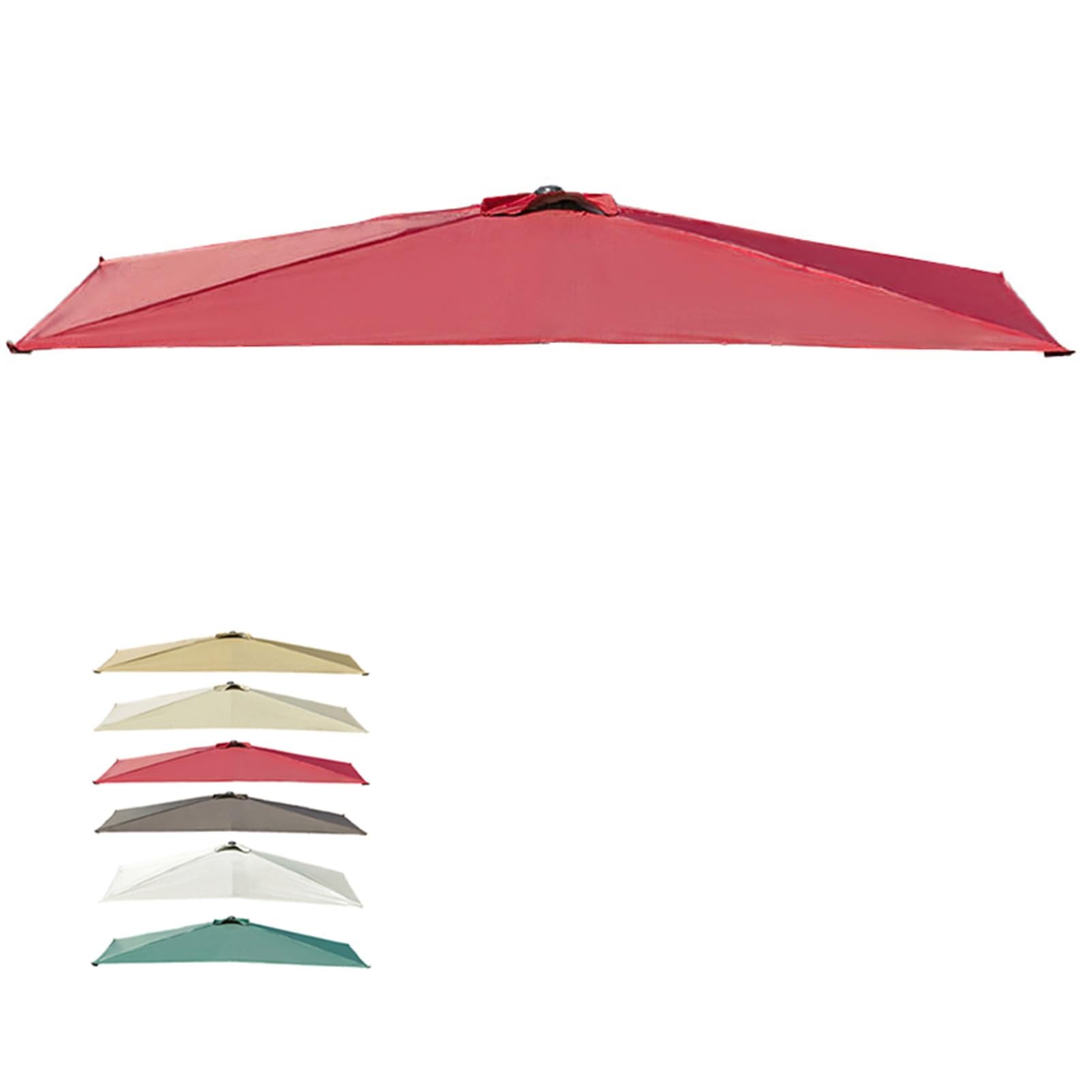 Toldo de repuesto para sombrilla duradero de alta resistencia 3x2,1 m para patio