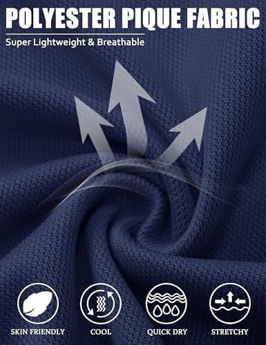 MAGCOMSEN Men's Henley Shirts Short Sleeve Casual Collarless Shirt Quick Dry Summer T-Shirts Golf Workout Tops2