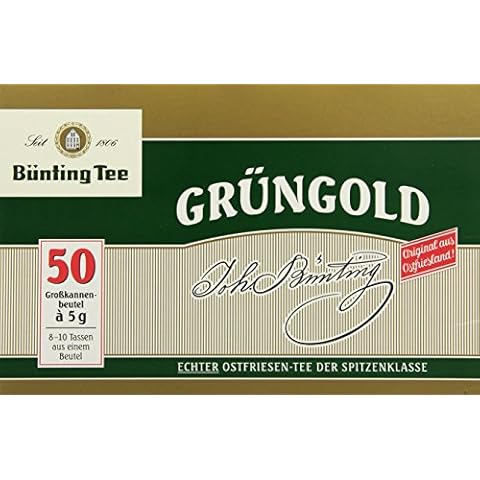 Bünting Tee Grüngold Echter Ostfriesentee 50 x 5 g Beutel Cover