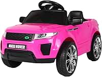 Carro Elétrico Infantil Maxi Rover Frente/Re 6v Maxi Toys (Rosa)