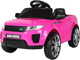 Carro Elétrico Infantil Maxi Rover Frente/Re 6v Maxi Toys (Rosa)