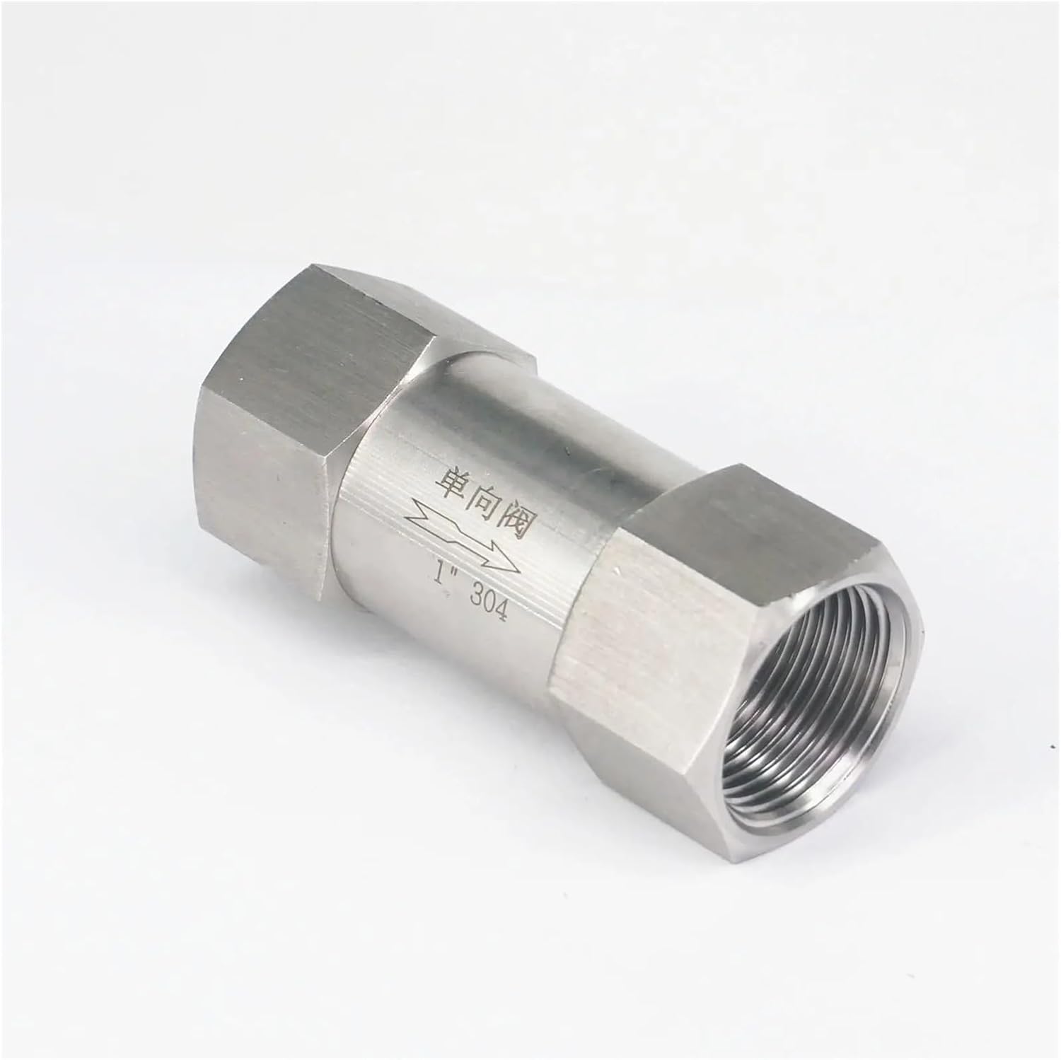 1インチ BSP メス 304 ステンレススチール ワンウェイチェックバルブ ノンリターンインラインバルブ 3-60バー DWBPG