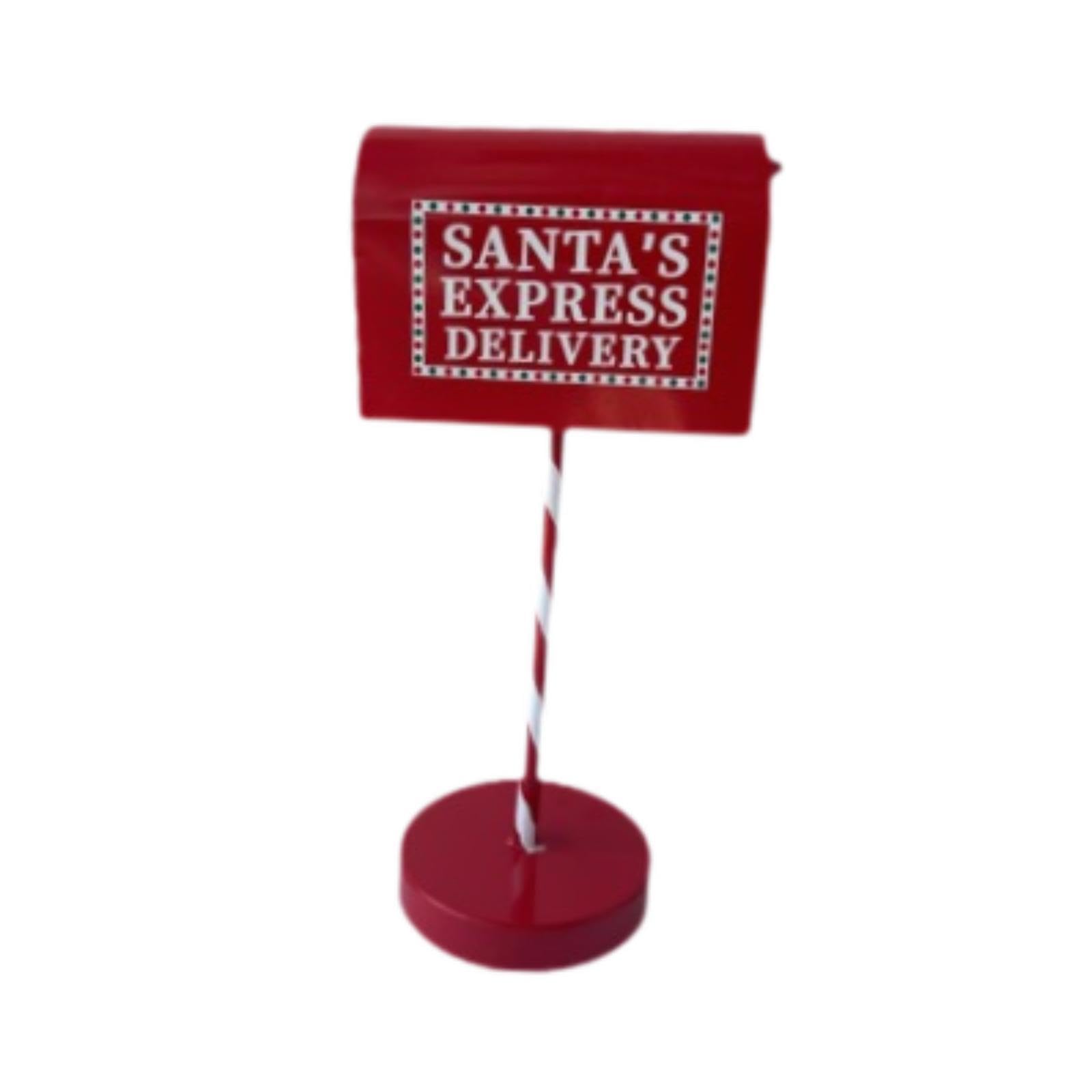 Christmas Mailbox Multifunctional Iron Postbox for Porch Outdoor Home Office-image-11