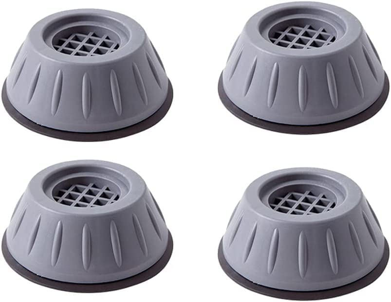 Image of Heavy Duty Adjustable Anti-Vibration Pads for Washing Machine & Dryer (Pack of 4) - Extra Large Shock Absorbing Rubber Feet, Noise Cancelling, Non-Slip Stabilizer Stand with Height Extension.