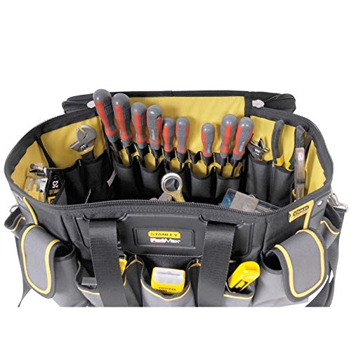Stanley FatMax Werkzeugtasche / Werkzeugbeutel (50x33x31cm, mit runder Öffnung, formstabile Konstruktion, leicht zugängliche Fächer, ergonomischer Handgriff) FMST1-70749 - Image 7