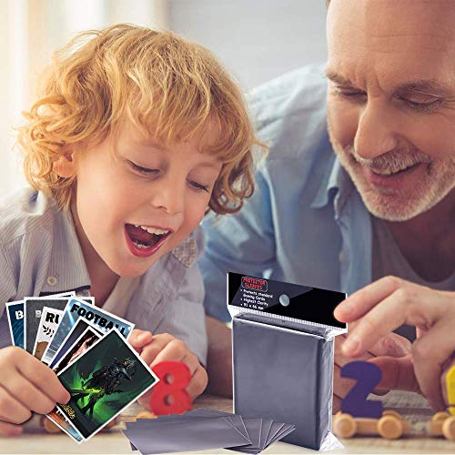 500 Pcs Black Card Sleeves Toploaders for Trading Card, Soft Penny Plastic Card Holders Fit for MTG, Yugioh Baseball /Sports/ Game Standard Cards - Thumbnail 7