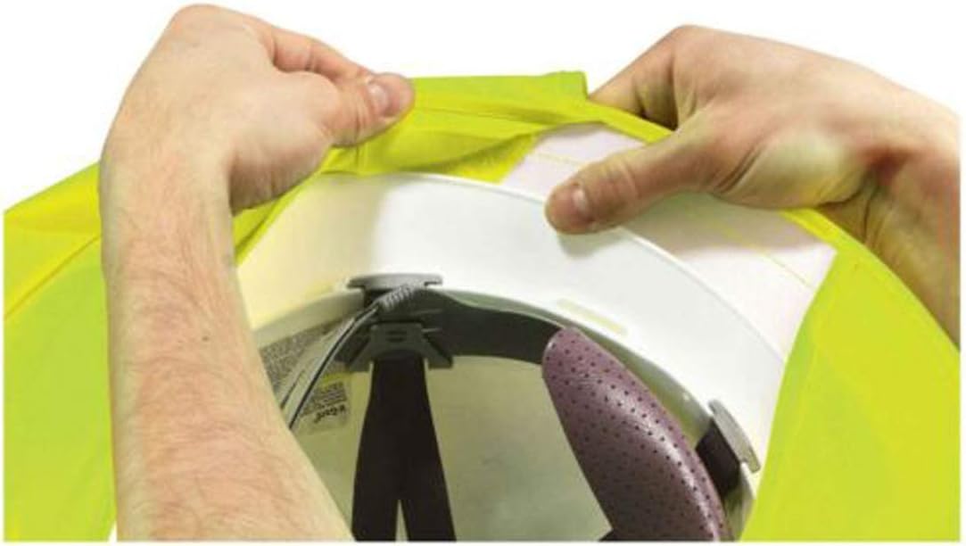 4 Pack Hard Hat Sun Shade Sun Shield,Full Brim Mesh Neck Sunshade Protector for Hardhats,High Visibility,Reflective,Safety Helmet Neck Shield Shade Sun Visor,Hard Hat Not Included,Yellow