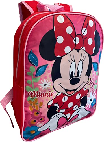 Ruz Minnie Mouse 15" School Bag Backpack (Red-Pink)3