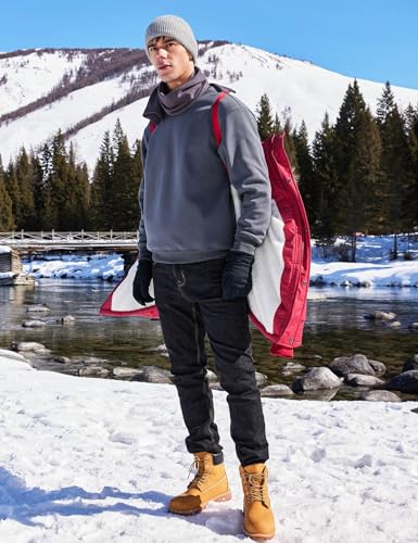 Image of Winter Coats For Men Winter Jackets Water Resistant Warm Thicken Puffy Hooded Insulated Thicken Parka Coat