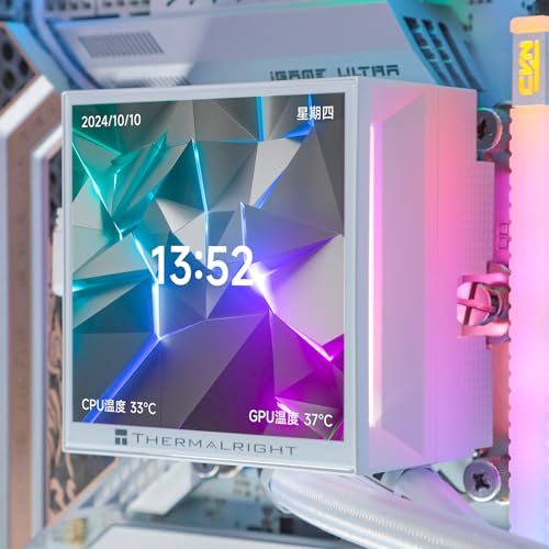 360mm Thermalright Hyper Vision 360 UB ARGB White CPU Water Cooler w/ 3.95" LCD - image 2