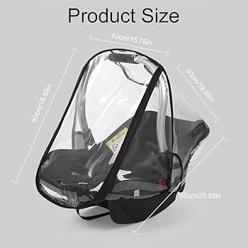 Parapioggia Universale Ovetto Per Seggiolino Auto E Passeggino - Impermeabile E Traspirante