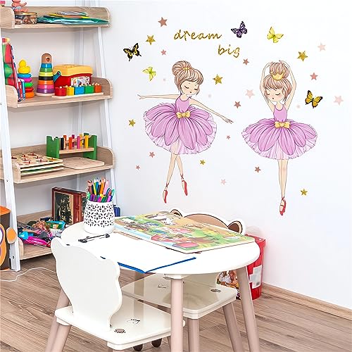 Vinilo Decorativo Ballet Niña Rosa sacinora miniatura 4
