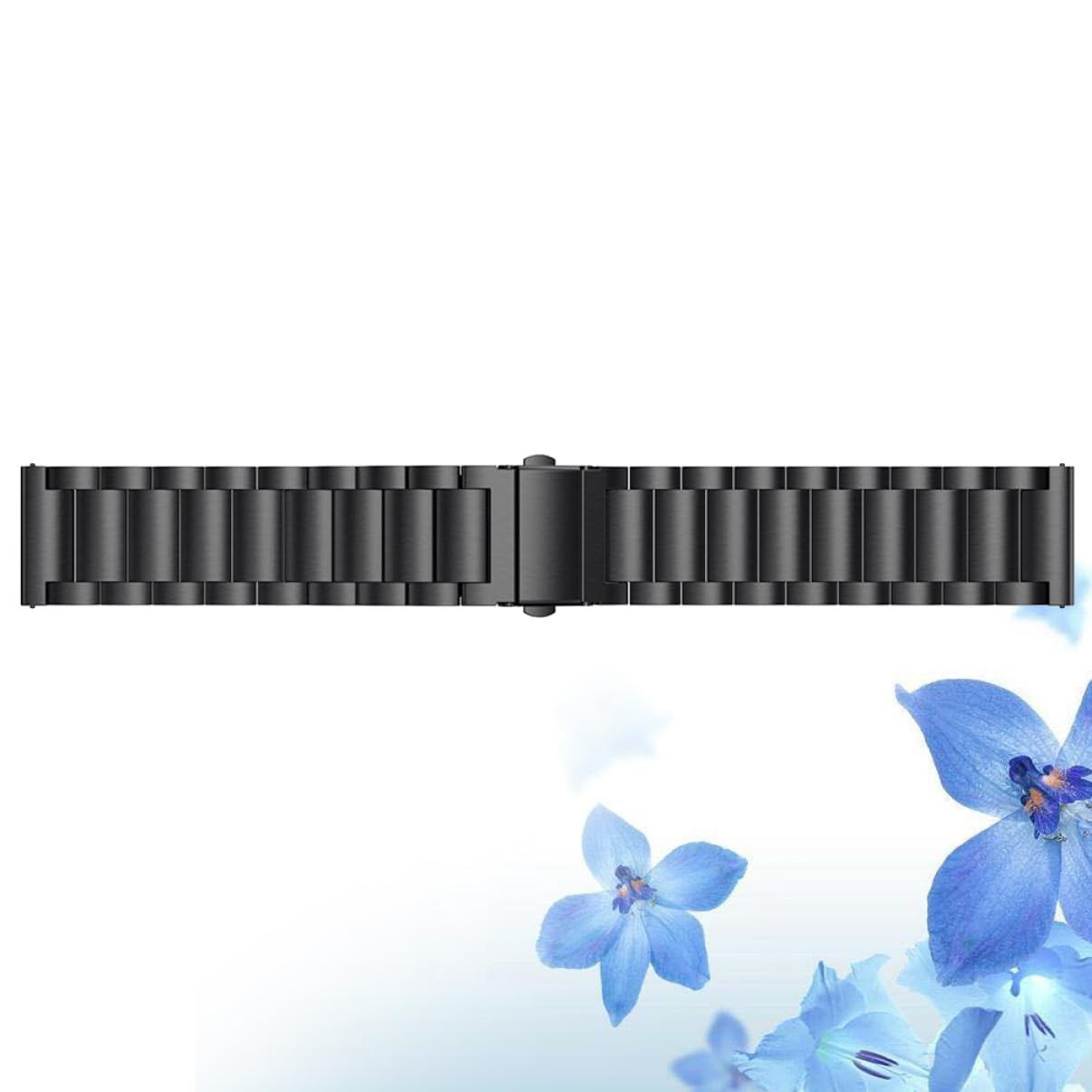 Housoutil Lot De 3 Bracelets De Rechange En Métal Pour Montre Connectée Bracelet En Acier À Trois Perles Compatible Avec La Mode Noir