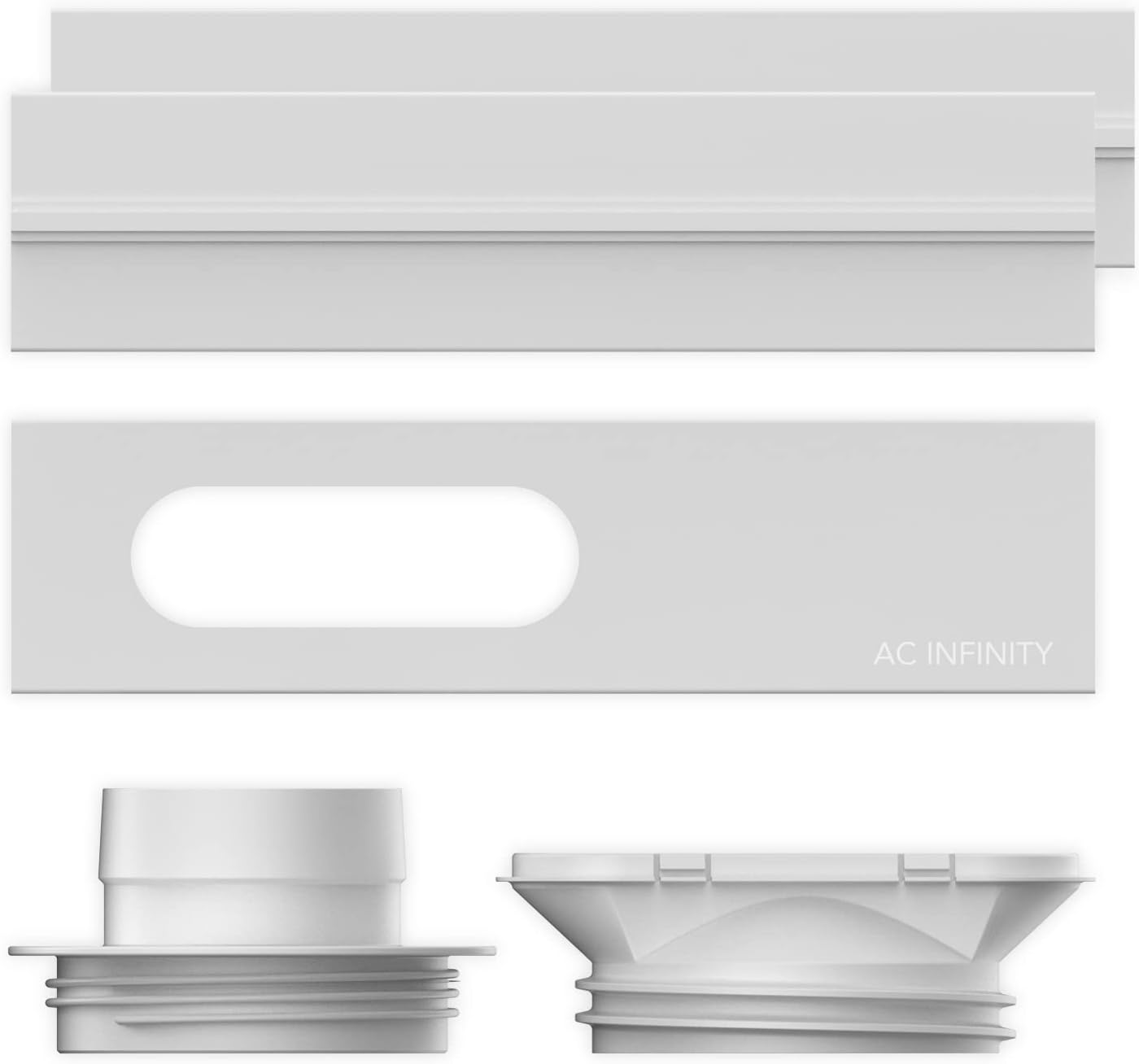 Window Duct Kit, Universal Vent Port for 4โ and 6โ Inline Fans, Window Vent Kit Fit with HVAC Ducting, Hoses, Duct Fans, Air Conditioner, and Dryer in Homes, Grow Tents, and Grow Rooms