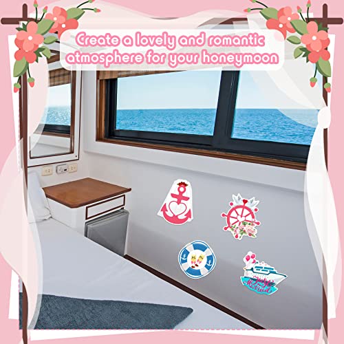 Set de 4 imanes decorativos Just Married para puerta miniatura 6