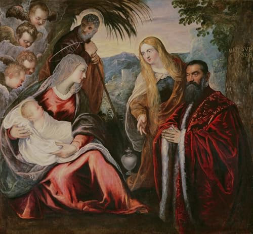 Art Tableau Sainte Famille Tintoretto - Impression haut de gamme sur toile canvas
