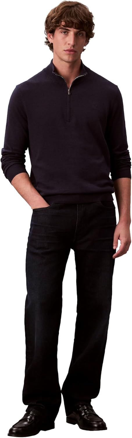 Calvin Klein Mens Wool Blend Quarter Zip Sweater - Image 4