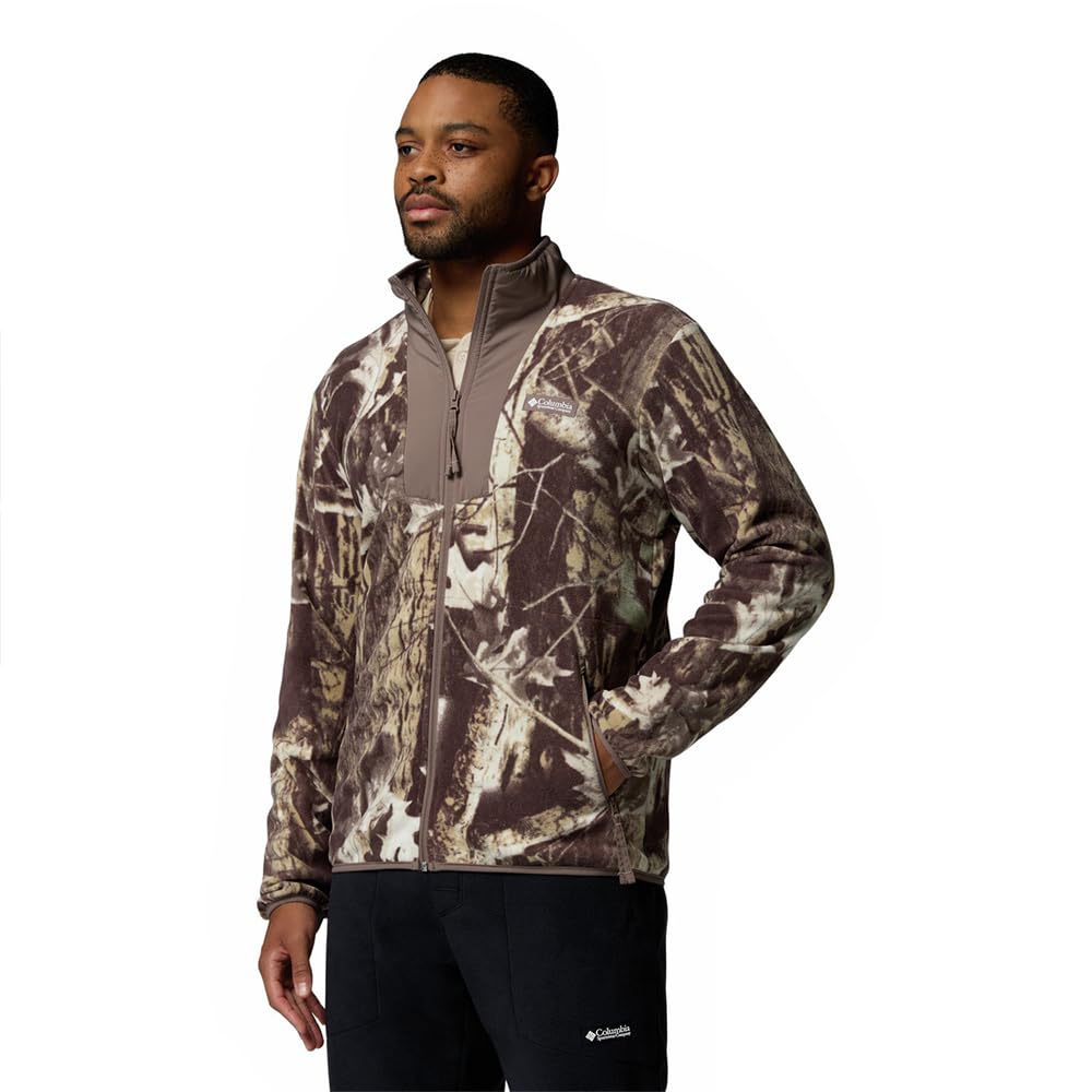 Columbia Sequoia Grove Printed Full Zip Chaqueta de forro polar con cremallera completa Hombre (Pack de 1)