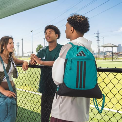 Image of adidas Alliance Sackpack - Drawstring Backpack for Sports, Small Gym Bag