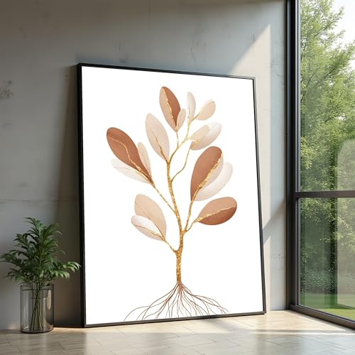 Toile minimaliste prête à accrocher pour habiller un grand mur vide