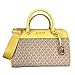 Michael Kors MK Jet Set Travel Medium Duffle Bag Satchel MK Signature (Daffodil Yellow)