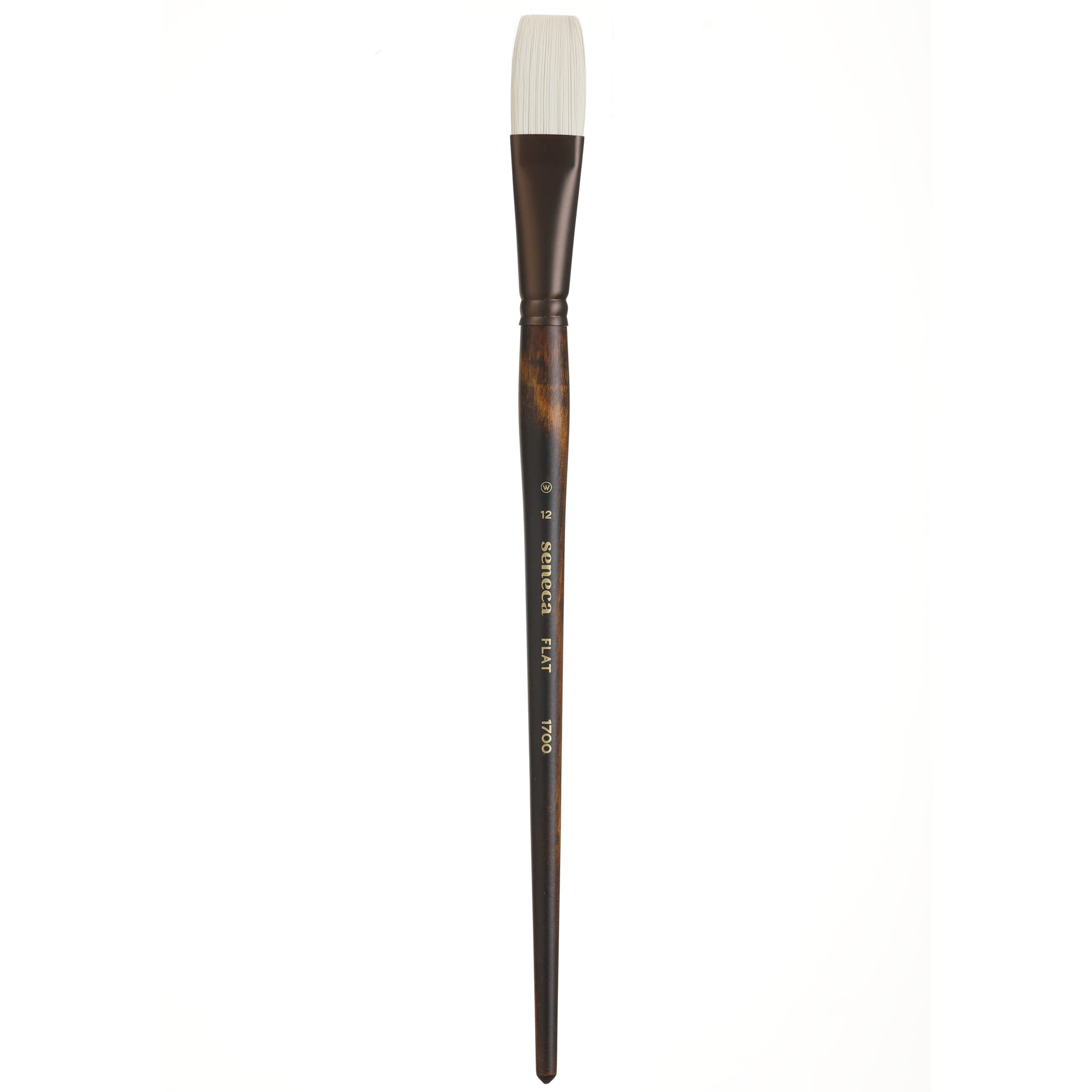Seneca Artist Brushes de Willow Wolfe, pincel profesional de cerdas sintéticas para acrílico, aceite y aceite mezclable con agua, serie 1700, 12 planos