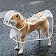 SSyang Regenmantel für Hunde, Wasserdicht Hund Regen Poncho Hoodie, Hunderegenmantel,Verstellbar und Leicht zu Tragen, Regen- und Winddicht, für Kleine Mittelgroße Hundekatzen (Weiß,M)
