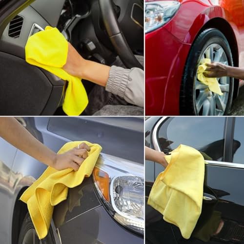 Image of CAR SAAZ Foam X Car & Bike Wash Shampoo (1 Ltr) with Microfiber Cloth 380GSM | Premium Foam Shampoo for Super Clean Wash | pH Neutral, Thick Suds, Highly Effective (1000 ml) | Clean and Protect
